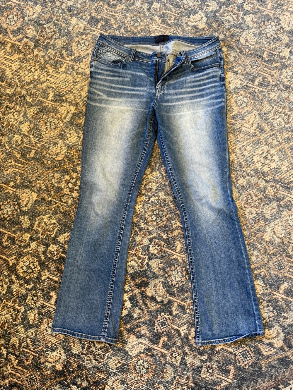 Buckle Women's Faded Blue Bootcut Jeans
